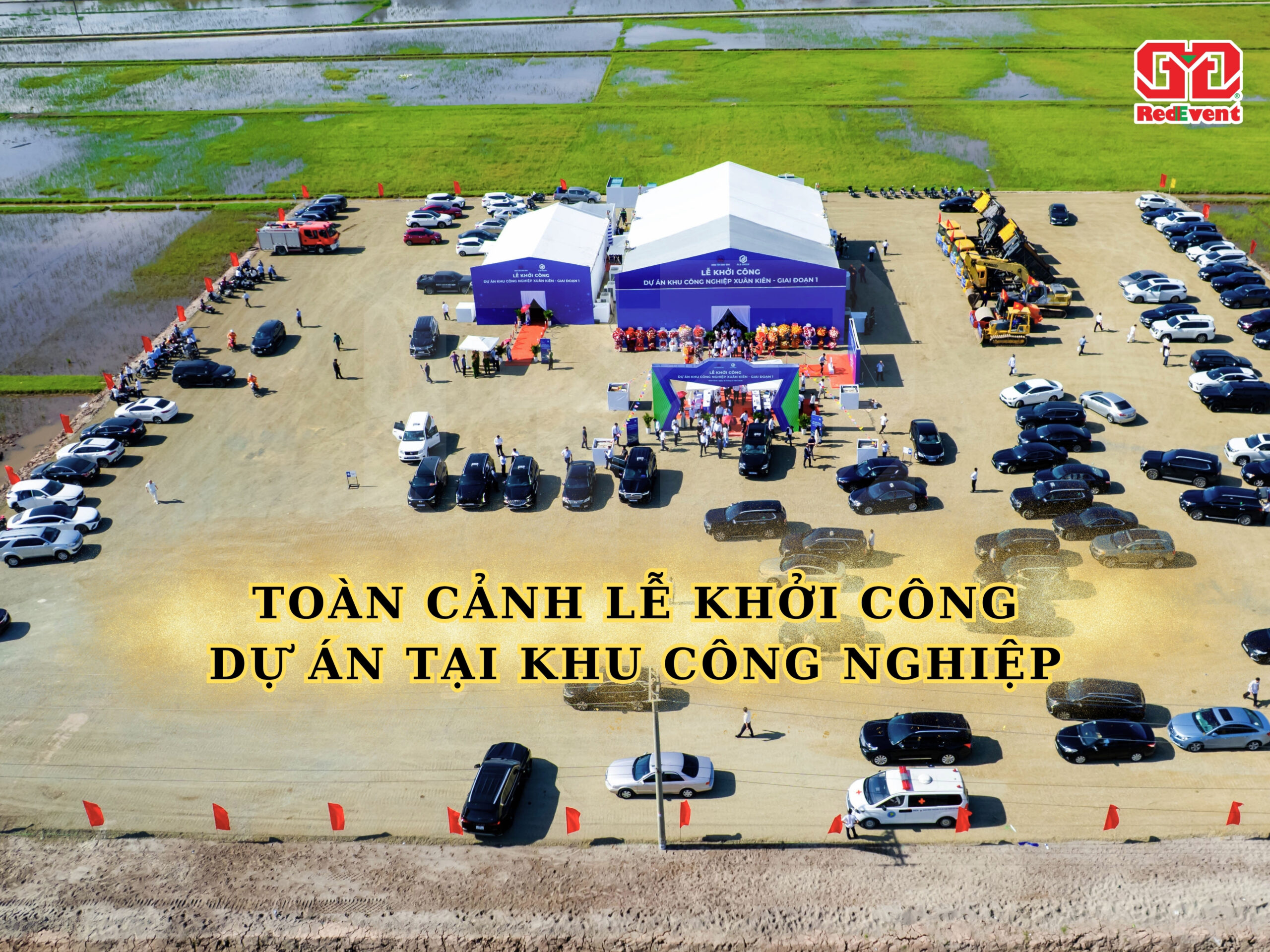 Toàn cảnh lễ khởi công dự án tại khu công nghiệp